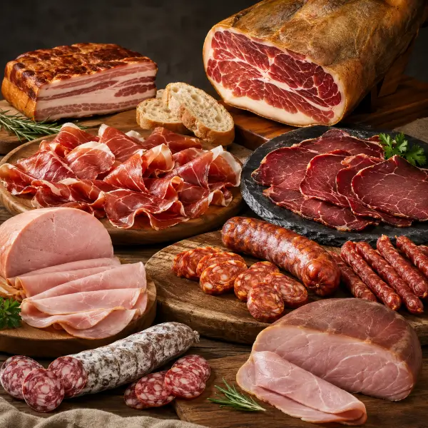 Jamones Paletas Ibéricos Curados y cocidos Duroc